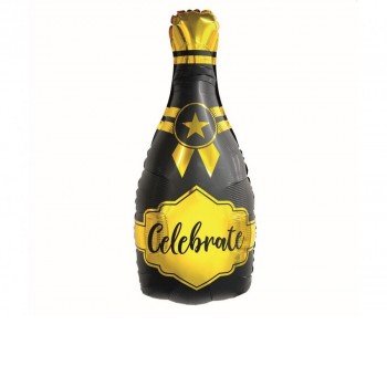 B&C Champagne, Pezsgős üveg fólia lufi 76 cm B&C Champagne, Pezsgős üveg fólia lufi 76 cm