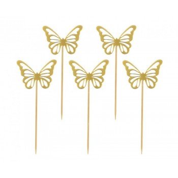 Butterfly Gold, Pillangó díszítő pálca 12 db-os Butterfly Gold, Pillangó díszítő pálca 12 db-os