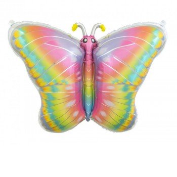 Pastel Butterfly, Pillangó fólia lufi 64 cm Pastel Butterfly, Pillangó fólia lufi 64 cm