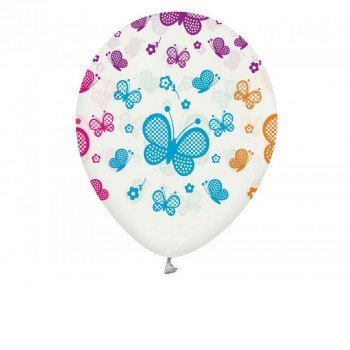 Butterflies, Pillangók léggömb, lufi 5 db-os 12 inch (30 cm) Butterflies, Pillangók léggömb, lufi 5 db-os 12 inch (30 cm)