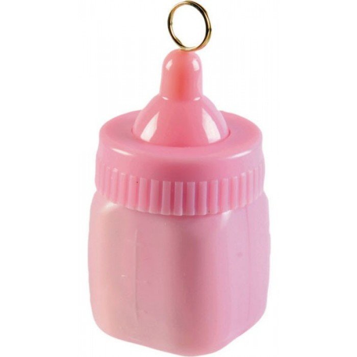 Pink baby bottle léggömb, lufi súly