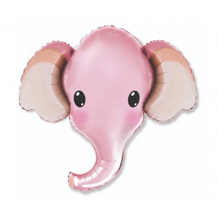 Pink Elephant, Elefánt fólia lufi 99 cm (WP)