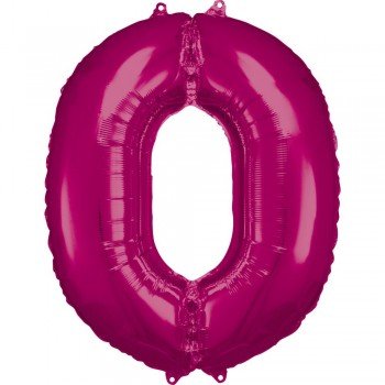 Pink óriás szám fólia lufi 0-ás, 88*66 cm Pink óriás szám fólia lufi 0-ás, 88*66 cm