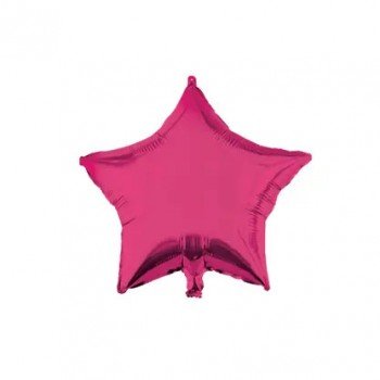 Pink Star, Rózsaszín csillag fólia lufi 46 cm Pink Star, Rózsaszín csillag fólia lufi 46 cm