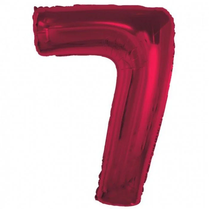 Piros 7-es Red szám fólia lufi 92 cm Piros 7-es Red szám fólia lufi 92 cm