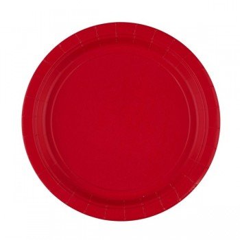 Apple Red, Piros papírtányér 8 db-os 23 cm Apple Red, Piros papírtányér 8 db-os 23 cm