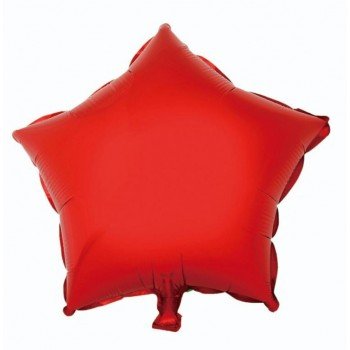 Red Star, Piros csillag fólia lufi 44 cm Red Star, Piros csillag fólia lufi 44 cm