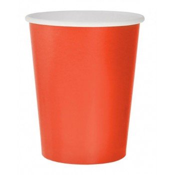 Solid Red, Piros papír pohár 14 db-os 270 ml Solid Red, Piros papír pohár 14 db-os 270 ml