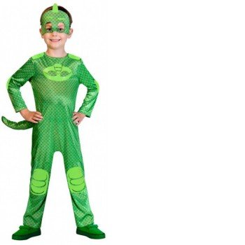 PJ Masks, Pizsihősök Greg, Gekkó jelmez 5-6 év PJ Masks, Pizsihősök Greg, Gekkó jelmez 5-6 év