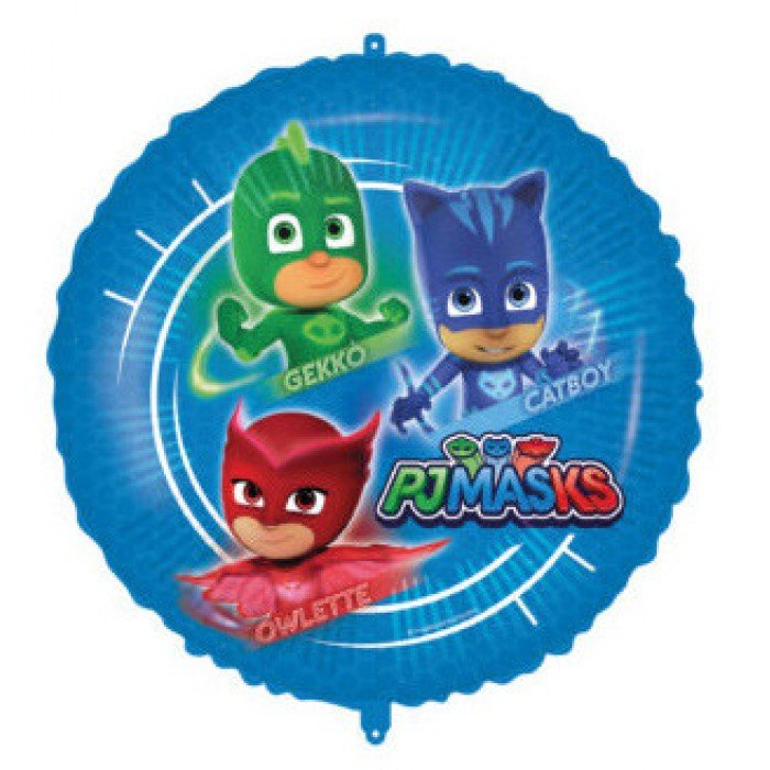 PJ Masks, Pizsihősök fólia lufi 46 cm