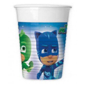 PJ Masks, Pizsihősök műanyag pohár 8 db-os 200 ml PJ Masks, Pizsihősök műanyag pohár 8 db-os 200 ml