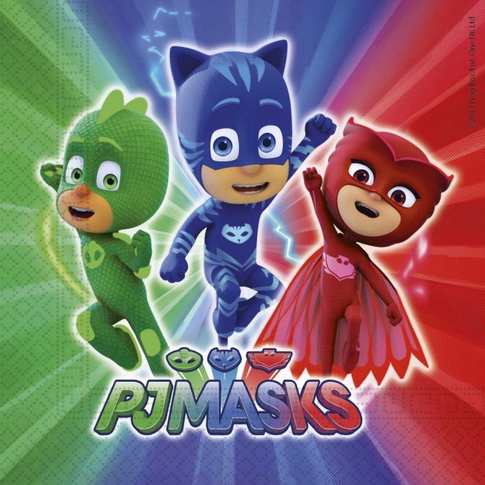 PJ Masks, Pizsihősök szalvéta 20 db-os