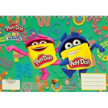 Play-Doh A/4 spirál vázlatfüzet, rajzfüzet 40 lapos Play-Doh A/4 spirál vázlatfüzet, rajzfüzet 40 lapos
