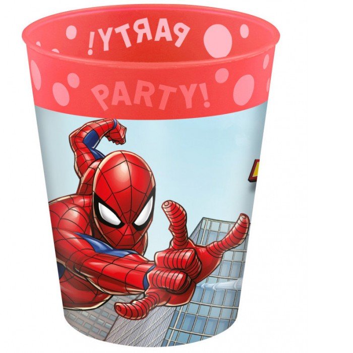 Pókember Crime Fighter micro prémium műanyag pohár szett 4 db-os 250 ml