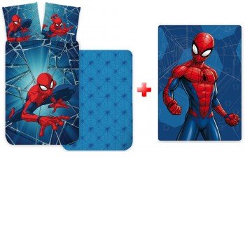 Pókember Dynamic gyerek ágyneműhuzat és polár takaró szett
