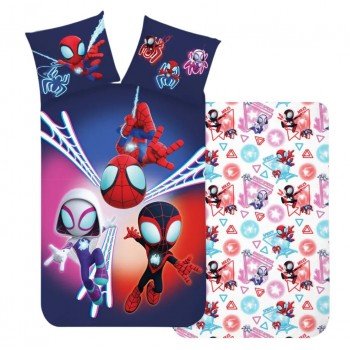 Pókember Spidey Dark gyerek ágyneműhuzat 100×135 cm, 40×60 cm Pókember Spidey Dark gyerek ágyneműhuzat 100×135 cm, 40×60 cm