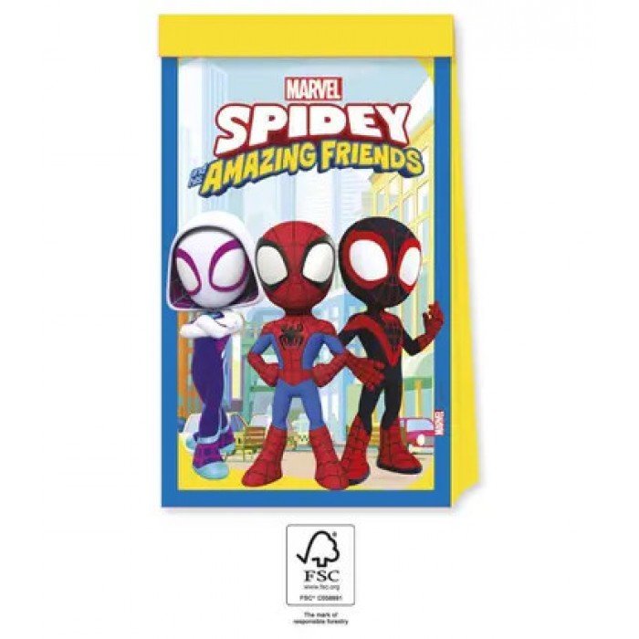 Spidey, Pókember papírzacskó 4 db-os FSC