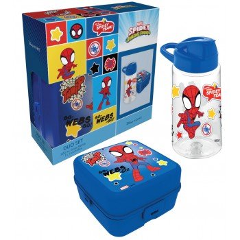 Pókember Spidey szendvicsdoboz + műanyag kulacs szett Pókember Spidey szendvicsdoboz + műanyag kulacs szett