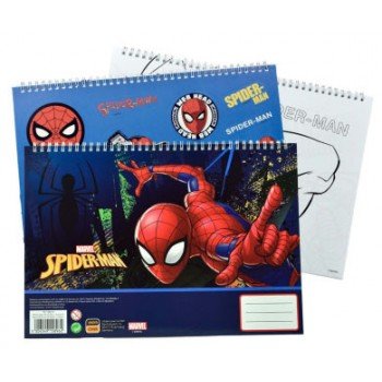 Pókember Splotch A/4 spirál vázlatfüzet 40 lapos matricával Pókember Splotch A/4 spirál vázlatfüzet 40 lapos matricával