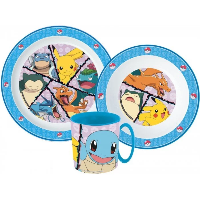 Pokémon étkészlet, micro műanyag szett Pokémon étkészlet, micro műanyag szett