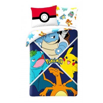 Pokémon Evolution ágyneműhuzat 140×200cm, 70×90 cm microfibre Pokémon Evolution ágyneműhuzat 140×200cm, 70×90 cm microfibre