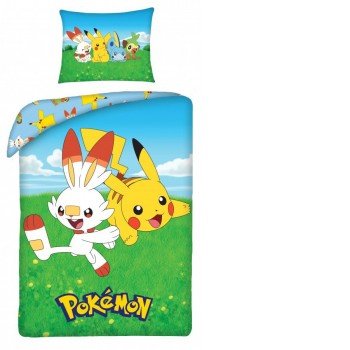 Pokémon ágyneműhuzat Field 140×200cm, 70×90 cm Pokémon ágyneműhuzat Field 140×200cm, 70×90 cm