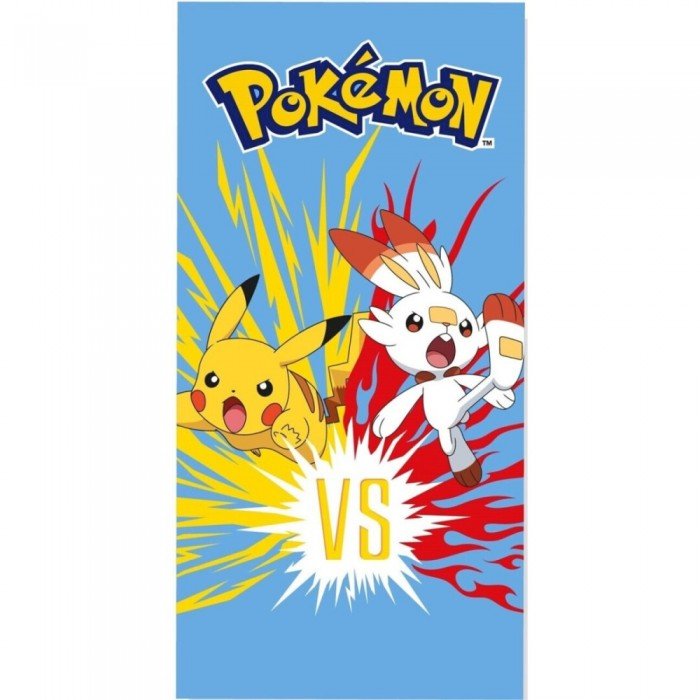 Pokémon Fight fürdőlepedő, strand törölköző 70x140cm (Fast Dry)