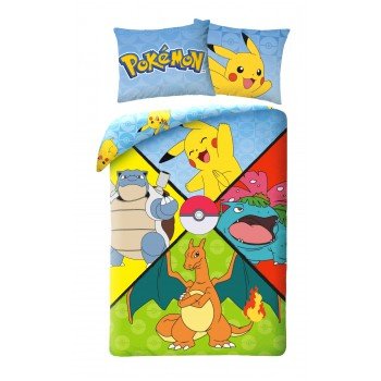 Pokémon Fourfold ágyneműhuzat 140×200cm, 70×90 cm Pokémon Fourfold ágyneműhuzat 140×200cm, 70×90 cm