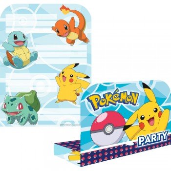 Pokémon party meghívó 8 db-os Pokémon party meghívó 8 db-os