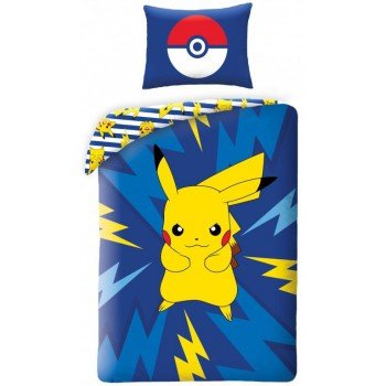 Pokémon Pika-Power ágyneműhuzat 140×200cm, 70×90 cm Pokémon Pika-Power ágyneműhuzat 140×200cm, 70×90 cm