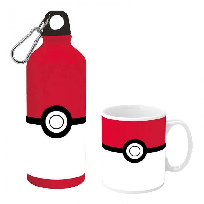 Pokémon porcelán bögre és alumínium kulacs szett Pokémon porcelán bögre és alumínium kulacs szett