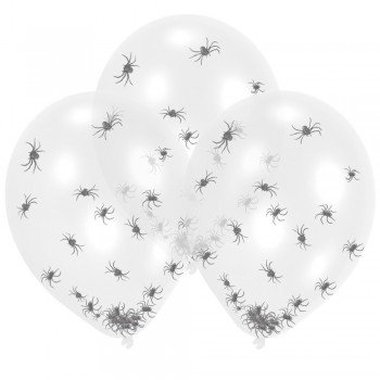 Pókkal töltött léggömb, lufi 6 db-os 11 inch (27,5 cm) Pókkal töltött léggömb, lufi 6 db-os 11 inch (27,5 cm)