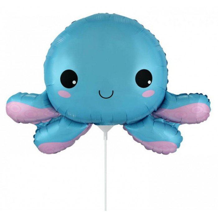 Happy Octopus, Polip fólia lufi 36 cm (WP)
