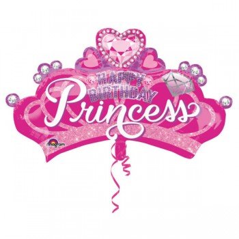 Happy Birthday Princess Fólia lufi 81 cm Happy Birthday Princess Fólia lufi 81 cm