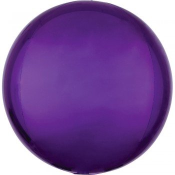 Purple, Lila Gömb Fólia lufi 40 cm Purple, Lila Gömb Fólia lufi 40 cm