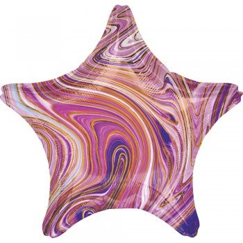 Purple Star, Lila Csillag Fólia lufi 48 cm Purple Star, Lila Csillag Fólia lufi 48 cm