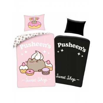 Pusheen Sweet Shop sötétben világító ágyneműhuzat 140×200cm, 70x90cm Pusheen Sweet Shop sötétben világító ágyneműhuzat 140×200cm, 70x90cm