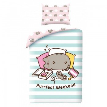Pusheen Weekend ágyneműhuzat 140×200cm, 70×90 cm Pusheen Weekend ágyneműhuzat 140×200cm, 70×90 cm