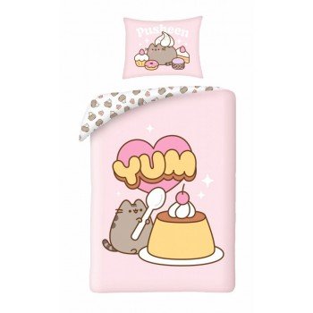 Pusheen Yum ágyneműhuzat 140×200cm, 70×90 cm Pusheen Yum ágyneműhuzat 140×200cm, 70×90 cm