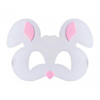 Rabbit, Nyuszi filc maszk 18,5 cm Rabbit, Nyuszi filc maszk 18,5 cm