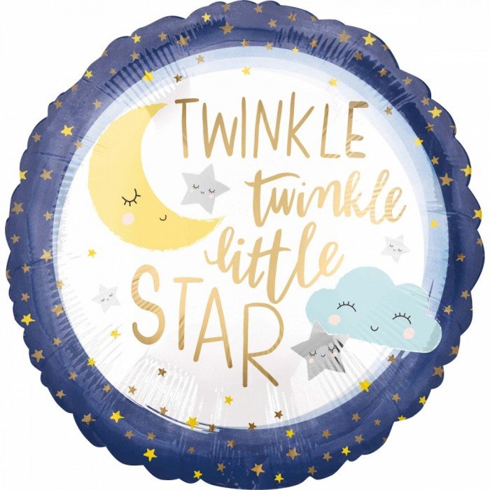 Twinkle, twinkle, little star Fólia lufi 43 cm