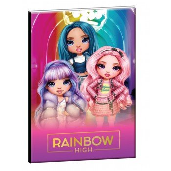 Rainbow High B/5 vonalas füzet 40 lapos Rainbow High B/5 vonalas füzet 40 lapos