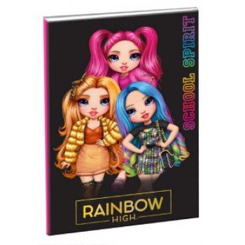 Rainbow High School B/5 vonalas füzet 40 lapos Rainbow High School B/5 vonalas füzet 40 lapos