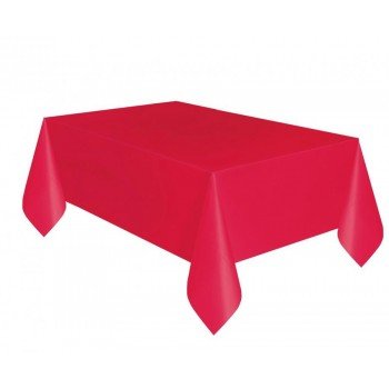 Red, Piros műanyag asztalterítő 137x274 cm Red, Piros műanyag asztalterítő 137x274 cm