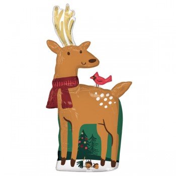 Reindeer, Rénszarvas fólia lufi 101 cm Reindeer, Rénszarvas fólia lufi 101 cm