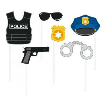 Police, Rendőr fotókellék 6 db-os szett Police, Rendőr fotókellék 6 db-os szett