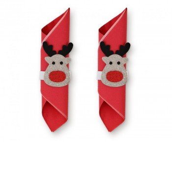 Reindeer, Rénszarvas szalvétagyűrű szett Reindeer, Rénszarvas szalvétagyűrű szett