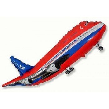 Plane Red, Repülő fólia lufi 36 cm (WP) Plane Red, Repülő fólia lufi 36 cm (WP)
