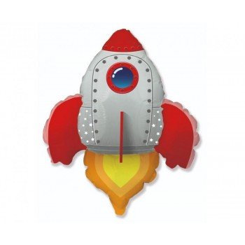 Rocket Red, Rakéta fólia lufi 76 cm (WP) Rocket Red, Rakéta fólia lufi 76 cm (WP)