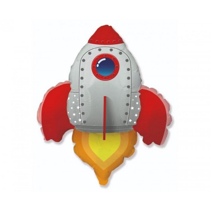 Rocket Red, Rakéta fólia lufi 76 cm (WP)